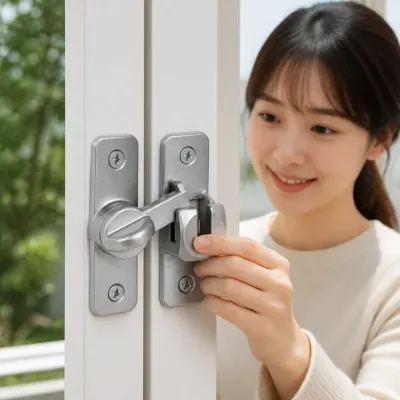 회전식 안전 걸쇠 창문 미닫이 여닫이문 잠금장치 시건 장치