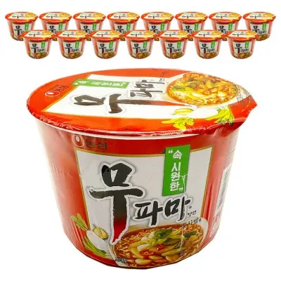 농심 무파마탕면 큰사발면 112g 16개