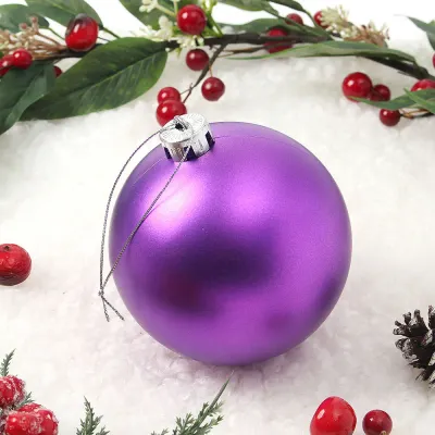 퍼플 무광볼(12cm) 트리장식볼 오너먼트