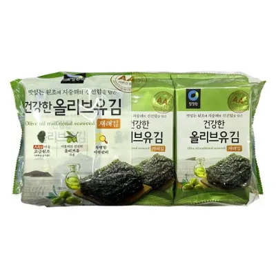 청정원 올리브유 김 5g 9봉 도시락김 재래김
