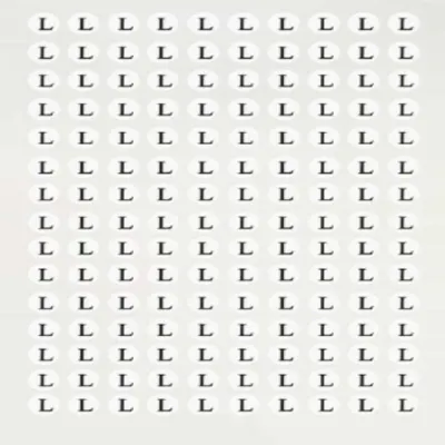 사이즈 표시 스티커 L 10장 의류스티커 옷치수스티커 치수스티커