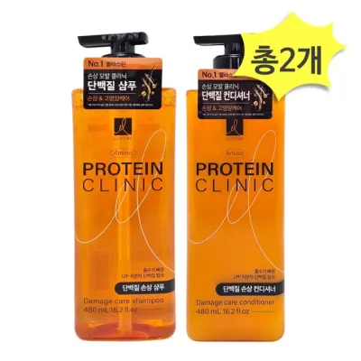 엘라스틴 단백질 손상 샴푸 컨디셔너 세트상품 480ml 각1개 총2개