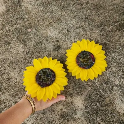 손가락 끼우는 해바라기 응원 2P 한세트