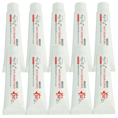 웰빙헬스 예쁜얼굴 썬크림 포르테 25g 10개