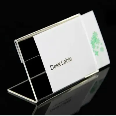 L자형 가격표 네임택 아크릴 꽂이 12 x 8cm