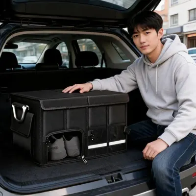 자동차 트렁크 수납함 SUV 정리함 보관박스 캠핑용품 차박 적재함 대형 정리박스