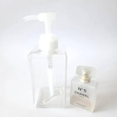 450ml 펌프 용기 투명 사각 공병 욕실 주방 리필 통