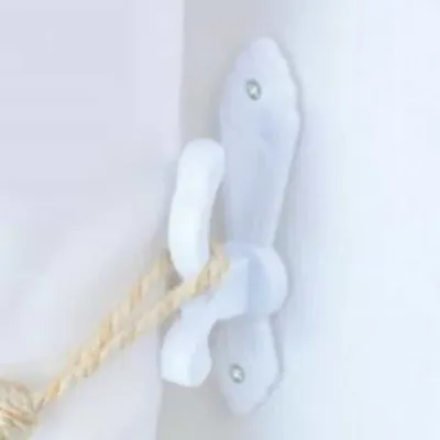 부착형 커튼고정고리 2P 커튼후사고리 커튼타이백걸이 커튼고리