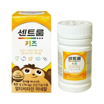 센트룸 키즈 멀티비타민 미네랄 60정 1개 바나나맛