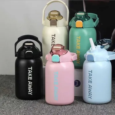 스포츠보틀 텀블러 물병 헬스 보온보냉 대용량자재 빨대 손잡이 물통 850ml 대용량텀블러