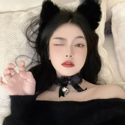 인스타 틱톡 고양이 귀 머리띠 코스튬 방울머리띠 단품