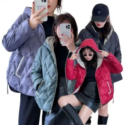 여성 패딩 점퍼 오리털 후드 자켓 겨울 방한 외투