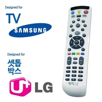 시청기기 제어기 삼성화면 유플용 리모콘 백색