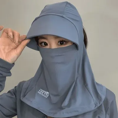 자외선 넥 쉴드 모자 햇빛 가리개 마스크 넥스카프 여름 야외 농사 휴가용
