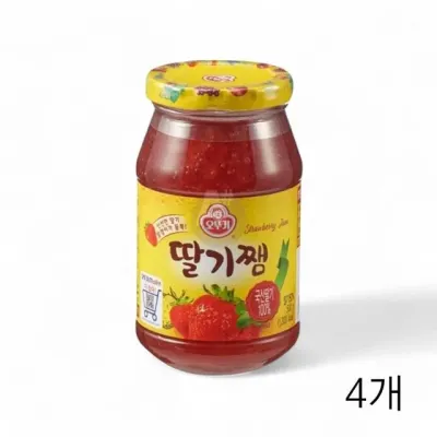 오뚜기 딸기잼 850g X 4개 과일쨈 스트로베리 딸기쨈