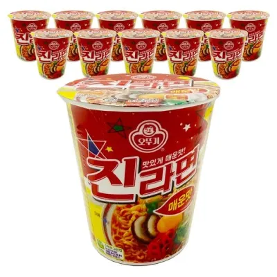 오뚜기 진라면 매운맛 소컵 65gx12개