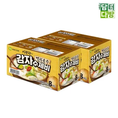 이가자연면 감자수제비 186.5g x 8입 x 2