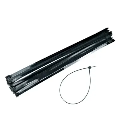 Kimspp 케이블타이 블랙 10x500mm 벌크 20개 전선 배선정리 케이블밴드 타이밴드