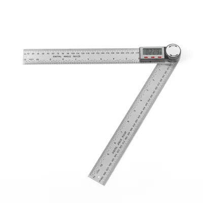 360도+30cm 디지털 각도기 산업용 스틸자 각도측정기