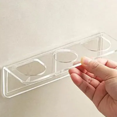 빗 거치대 헤어브러쉬 꽂이 걸이 욕실 화장대 화장품정리대 아크릴 원목