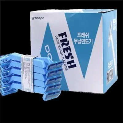 일회용 면도기 10x10 수동 면도기 휴대용 쉐이빙 사무실 출장용 위생 개인 2중 여행용