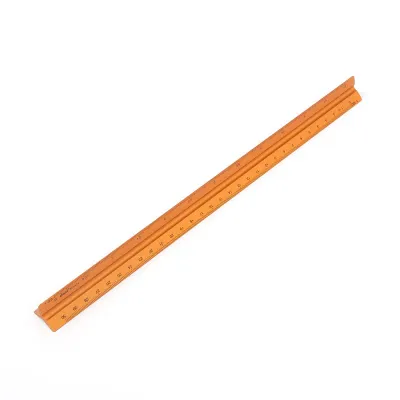 알루미늄 삼각 스케일자(30cm) (브론즈) 제도 저배율
