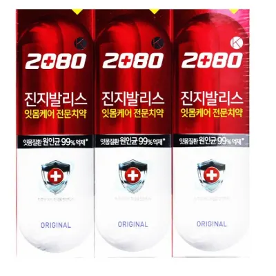 2080 진지발리스 치약 기획 오리지날 120gx3