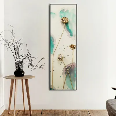 인테리어 수묵 담채화 캔버스 그림액자N(120cm*30cm)