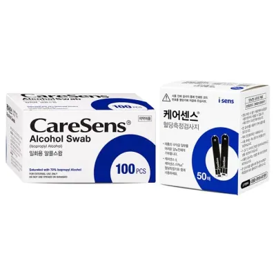 케어센스2 혈당시험지 50매 + 알콜스왑 100개