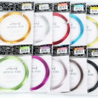 컬러 공예철사 1.5mm 노랑 만들기 철사 공예재료