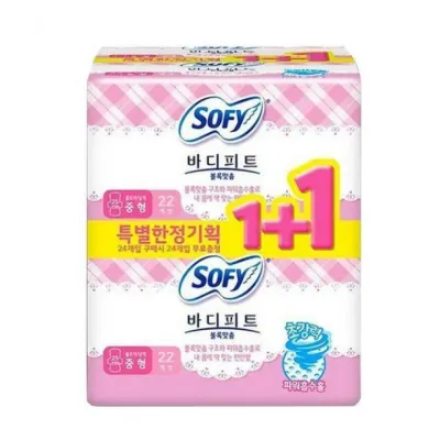 쏘피 바디피트 볼록맞춤 날개 중형 생리대 44EA