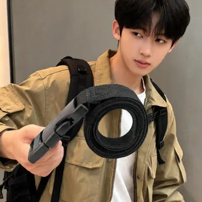 캠핑 웨빙 스트랩 정리 버클 압축 벨트 미니멀 감성 데일리 여행 스타일 100cm