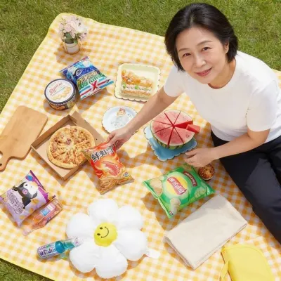 PVC 방수 돗자리 캠핑 차박 나들이 소풍 공원 잔디밭 야외 활동용