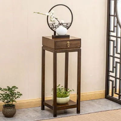 대나무 서랍형 화분진열대 (81cm)