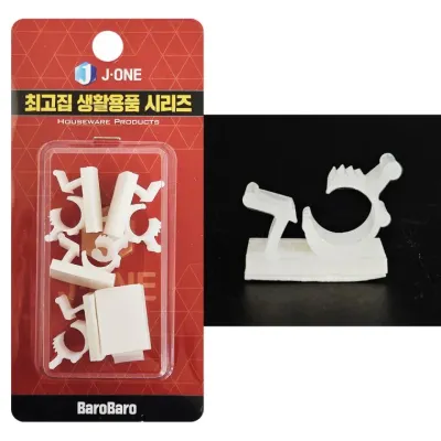 J케이블 고정클립 (소5P 2140) 전선정리 홀더 벽고정