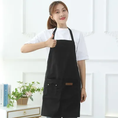 트리공방 모던 캔버스 앞치마/ 생활방수 홀터넥앞치마