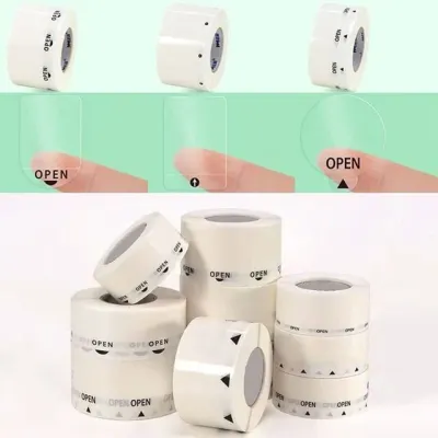 투명롤 스티커 화살표 원형 사각 식당용 가게용 포장 1000p 다꾸스티커