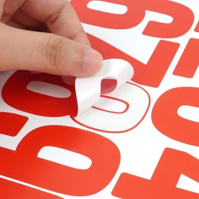 숫자스티커 7.6cm 큰 숫자 라벨 스티커 표시 부착 투명 검정 흰색 번호 데코 DIY