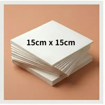 사각 종이호일 다용도 에어프라이어용 대용량 화이트 15cmx 15cm 600개