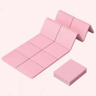 휴대용 접이식 운동 요가 필라테스 패드 깔개 매트