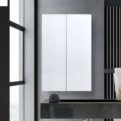 욕실거울장 화이트 수건장 600x800 욕실수납장 화장실수납장 상부장 오픈장 거울 수건함