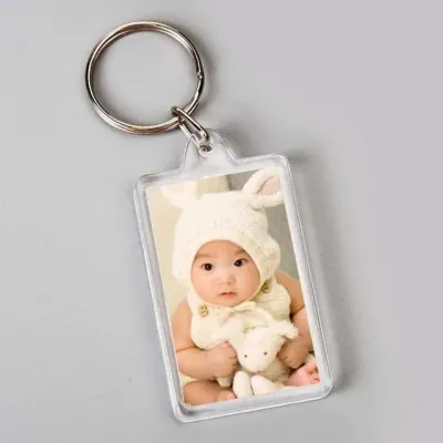 모노리빙 아크릴 액자 키링 사진 홀더 사각 3.2x5.2cm 사진키링 아크릴키링