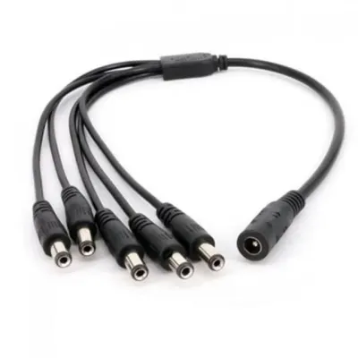 dc 전원 분배 케이블 dc 분배 케이블 5.5x2.1mm 스플리터 1구 5구 멀티 확장 카메라 커넥터 보안