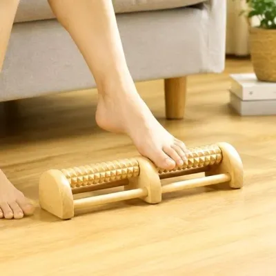 원목 발 마사지기 발지압롤러 마사지용 발관리용품 1p