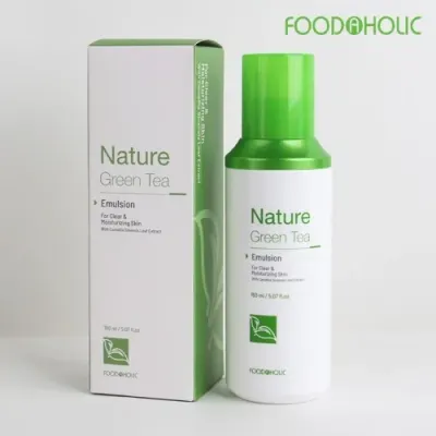 푸드어홀릭 네이처 그린티/토너150ml&애멀전150ml /피부영양 미백 주름 화장품