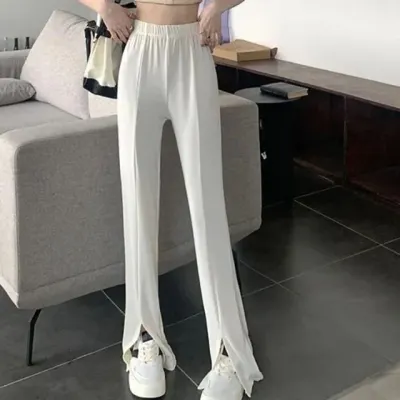 트임 밴딩 트레이닝 팬츠 캐주얼 츄리닝 바지 밴딩팬츠 슬릿팬츠