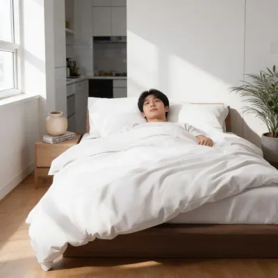 이불커버 순면100 솔리드 홑겹 침구 침실 인테리어 침대 1인용 2인용 커버
