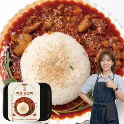 더바삭한 비법소스 매콤 닭갈비 덮밥 밀키트 150g x 10개