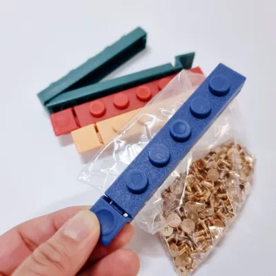 4p 1세트 봉지집게 블록 밀봉 클립 밀폐