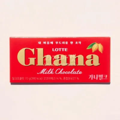 롯데제과 가나초콜릿 밀크 70g 10입